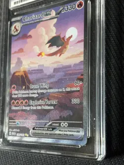 Pokemon TCG Charizard EX 199/165 Scarlet & Violet 151 Ace 9 - Image 2