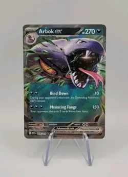 Pokemon TCG: Arbok 024/165 EX Scarlet Violet-151 Double Rare - NM - Image 1