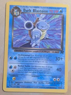 Dark Blastoise 20/82 Team Rocket Regular Pokemon Trading Card Game TCG 🔵 - Image 1
