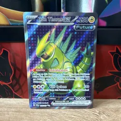 Pokemon Iron Thorns EX 196/167 Twilight Masquerade Ultra Rare Full Art Holo - Image 1