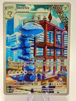 Pokemon TCG Steelix Paradox Rift 208/182 Holo Illustration Rare - Image 1
