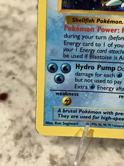 Blastoise Shadowless Base Set Holo 2/102, Pokemon TCG WOTC - Image 5