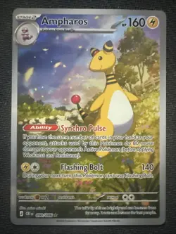 Pokemon TCG Ampharos 090/086 – Chaos Rising – Illustration Rare – NM - Image 1