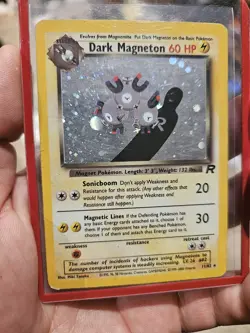 Pokemon Dark Magneton 11/82 Holo Rare Card Team Rocket 2000 - Image 1