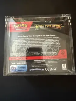 Pokemon TCG Mega Evolution Enhanced Booster Box Sealed with Acrylic Case - Image 3