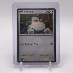 Snorlax SVP 122 Cosmo Holo Promo & Code Card Pokemon Twilight Masquerade - Image 1