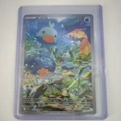 Pokemon TCG Ducklett 109/086 Sv: White Flare Illustration Rare Holo English - Image 1