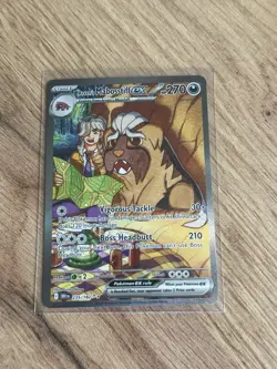 Pokemon TCG Arven's Mabosstiff EX 235/182 Sir Full Art, Destined Rivals - Image 1