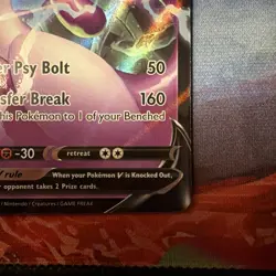Pokemon Mewtwo v Holo Ultra Rare TCG Card 030/078 Pokemon Go Full Art - Image 4