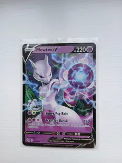 Pokemon Mewtwo Holo Ultra Rare TCG Card Full Art 030/078 Pokemon Go - Image 1