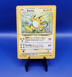 Raichu 14/102 Base Set Holo Rare Pokemon Card 1999 WOTC TCG Vintage Pokemon - Image 1