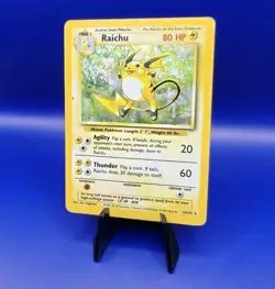 Raichu 14/102 Base Set Holo Rare Pokemon Card 1999 WOTC TCG Vintage Pokemon - Image 2