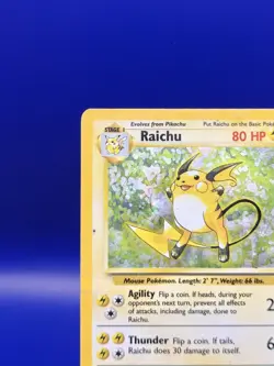 Raichu 14/102 Base Set Holo Rare Pokemon Card 1999 WOTC TCG Vintage Pokemon - Image 4