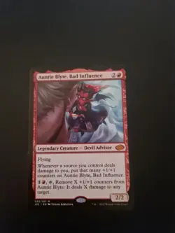 Auntie Blyte, Bad Influence - Jumpstart 2022 - Non-Foil - NM - MTG - Mythic - Image 1
