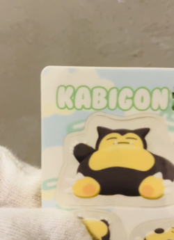 (NM-) Snorlax 08 Fancy Graffiti Sealdass Japanese Pokemon Card Bandai 1998 - Image 2