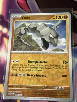 Onix - 095/165 - Reverse Holo - 151 - Pokemon Card - NM/M - Image 1