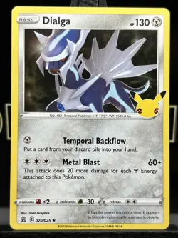 Pokemon Celebrations - Dialga 020/025 - Holo Rare - Pokemon TCG Card - 2021 - LP - Image 3