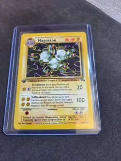 1st Edition Magneton 26/62 Fossil Non-Holo Vintage Pokemon Card WOTC Rare - Image 1