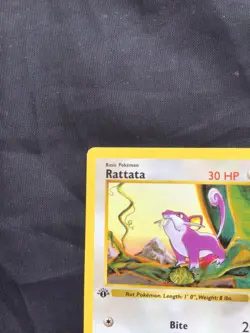 Pokemon Cards: Base Set 1st Edition Common: Rattata 61/102 - Image 2