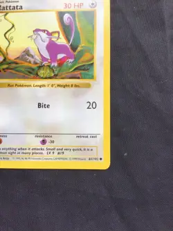 Pokemon Cards: Base Set 1st Edition Common: Rattata 61/102 - Image 4