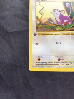 Pokemon Cards: Base Set 1st Edition Common: Rattata 61/102 - Image 5