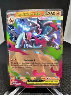Pokemon TCG Card Mega Charizard X ex MEP 029 Black Star Promo - NM - Image 1