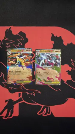 Pokemon TCG Mega Charizard ex X MEP 029 and Y MEP 030 Black Star Promo NM/M - Image 1