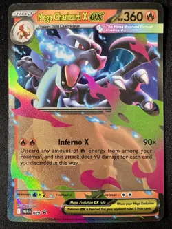 Pokemon TCG Mega Charizard ex X MEP 029 and Y MEP 030 Black Star Promo NM - Image 3