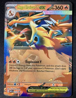 Pokemon TCG Mega Charizard ex X MEP 029 and Y MEP 030 Black Star Promo NM - Image 4