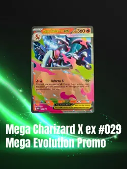 Mega Charizard X ex 029 ME Mega Evolution Promo Pokemon EX Ultra Rare NM 🔥 - Image 1