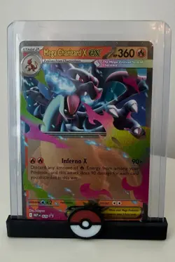 Pokemon Card Mega Charizard X EX 029 Black Star Promo Holo NM - Image 1