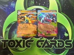 Pokemon TCG Mega Charizard ex X MEP 029 and Y MEP 030 Black Star Promo Bundle NM - Image 1