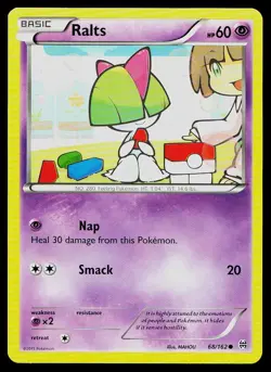 Pokemon Card BREAKthrough Ralts 68/162 Common - Image 1