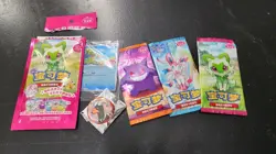 Pokemon TCG: Chinese Gem Pack Badge Set vol 1-3 Gengar, Eevee, Captain Pikachu - Image 2