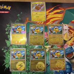 Pokemon TCG S-Chinese Gem Pack CBB1C Captain Pikachu Holo NM Vol 1（7pcs set ） - Image 1