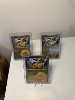 X3 Pokemon TCG CAPTAIN PIKACHU STAMPED CBB5C Chinese Gem Pack 5 Master Ball NM - Image 1