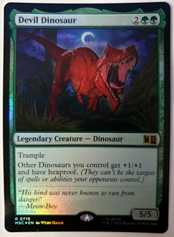 Devil Dinosaur - FOIL Rare - MTG Marvel Super Heroes Commander - 0719 NM - Image 1