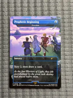 MTG Prophetic Beginning - Preordain BORDERLESS Store Champ. FINAL FANTASY ENG NM - Image 1