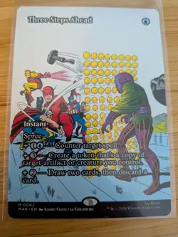 MTG Three Steps Ahead (Borderless) 0062 Marvel Super Heroes M/NM - Image 1