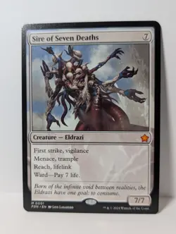 Sire of Seven Deaths - Foundations FDN - NM - MTG Mythic Eldrazi - Image 1