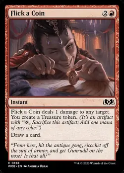 [MTG] Flick a Coin (0128) (WOE) LP-HP - Image 1