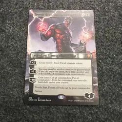 Tevesh Szat, Doom of Fools (Borderless) #512 LP Commander Legends CMR Magic MTG - Image 1