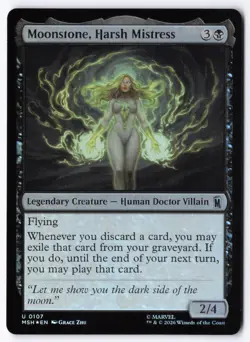 Moonstone, Harsh Mistress 107 Foil Marvel Super Heroes - Image 1