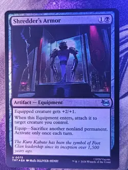 Shredder's Armor 0075 Teenage Mutant Ninja Turtles Magic: The Gathering Foil NM - Image 1