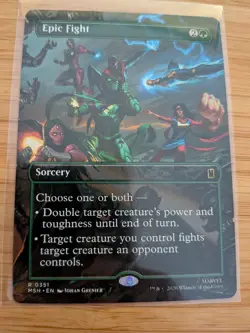 MTG Epic Fight (Borderless) 0351 Marvel Super Heroes M/NM Free UK P&P - Image 1