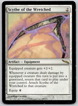 Scythe of the Wretched 239 Rare Mirrodin Magic: The Gathering Lightly Played - Image 1