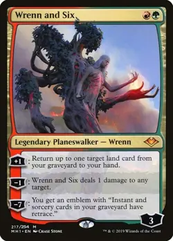 Magic The Gathering MTG WRENN AND SIX Modern Horizons NM Near Mint - Image 1