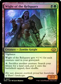 Magic The Gathering MTG WIGHT OF THE RELIQUARY FOIL Modern Horizons 3 NM - Image 1