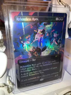 Relentless Rats Secret Lair (0756) Foil MTG Near Mint Magic: the Gathering - Image 1