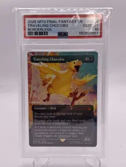 2025 MTG Final Fantasy Traveling Chocobo Borderless PSA 10 - Image 1